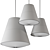 Minimalist Pendant Lamp Sinker Blue 3D model small image 3