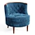 Midcentury-Inspired Bixby Lounge Chair 3D model small image 1