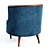 Midcentury-Inspired Bixby Lounge Chair 3D model small image 4