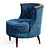Midcentury-Inspired Bixby Lounge Chair 3D model small image 5