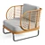 Modernist Rattan Chair Elegant Design 3D model small image 4