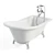 Vintage Freestanding Bath with Classic Mixer 3D model small image 1