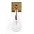 Dewdrop Glass Wall Sconce 3D model small image 3