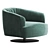 NICOLINE DIGA Swivel Armchair 3D Model 3D model small image 2