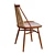 Rustic Acacia Dining Chair 3D model small image 2