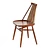 Rustic Acacia Dining Chair 3D model small image 4