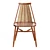 Rustic Acacia Dining Chair 3D model small image 5