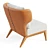 Teak & Leather Lounge Chair 3D model small image 2