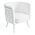 Champagne Velvet Accent Chair 3D model small image 6