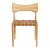 Saddle Leather Oak Dining Chair 3D model small image 5
