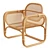 Modern Rattan Lounge Chair 3D model small image 4