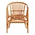 Colonial Rattan Curving Chair 3D model small image 5