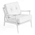  Midcentury Leather Accent Chair 3D model small image 6