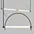 Modern Arc Pendant Light 3D model small image 2