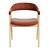 Scandinavian-Inspired TanOak Dining Armchair 3D model small image 5