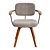 Scandi-inspired Soren Office Chair 3D model small image 5