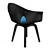 Elegant Laura Chair 3D model small image 2