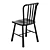 Scandinavian Oak Dining Chairs 3D model small image 3
