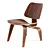 Iconic Eames Plywood Lounge Chair 3D model small image 4