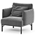 Stylish Penn Chair for Home 3D model small image 2