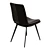 Carbon Faux Leather Dining Chairs 3D model small image 2