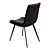Carbon Faux Leather Dining Chairs 3D model small image 3