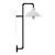 Minimalist Metal Wall Sconce Light 3D model small image 3