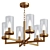 Modern Brass Chandelier 515mm No translation needed. 3D model small image 1