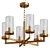 Modern Brass Chandelier 515mm No translation needed. 3D model small image 2