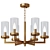 Modern Brass Chandelier 515mm No translation needed. 3D model small image 3