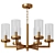 Modern Brass Chandelier 515mm No translation needed. 3D model small image 4