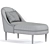 Stylish Bella Chaise Lounge 3D model small image 3