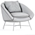 Modern Lounge Armchair in 3D 3D model small image 3