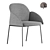 Stylish Enzo Armchair - Modern Comfort 3D model small image 1