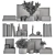 Shelf Decor Set - Collection 12 3D model small image 5