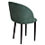 Metallic Half-Round Chair | Stolburg Collection 3D model small image 4