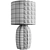 Modern White Ceramic Table Lamp 3D model small image 3