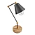 Adjustable Vintage Desk Lamp 3D model small image 4