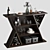 Modern Rustic Billy Bar Counter 3D model small image 2