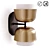 Elegant Metal Wall Sconce, Clepsos 3D model small image 1