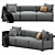 Modern Meridiani Cloud Sofa Set 3D model small image 2