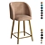 Grace Metal Frame Bar Stool 3D model small image 1