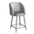 Grace Metal Frame Bar Stool 3D model small image 5