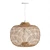 Versatile Bamboo Pendant Light Shade 3D model small image 1