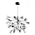 Elegant Black Pendant Chandelier 3D model small image 1