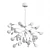 Elegant Black Pendant Chandelier 3D model small image 6