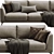 Modern BoConcept Fargo Sofa Design 3D model small image 2