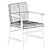 Sensual Ladder Back Armchair: Elegant Comfort 3D model small image 5