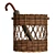 Chic Wicker Umbrella Holder 3D model small image 2