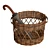 Chic Wicker Umbrella Holder 3D model small image 3